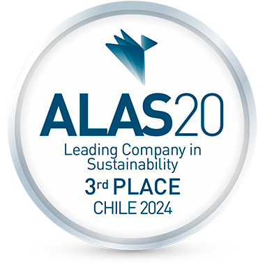 ALAS20 Leading Company in Sustainability - Enel Chile 3rd place 2024